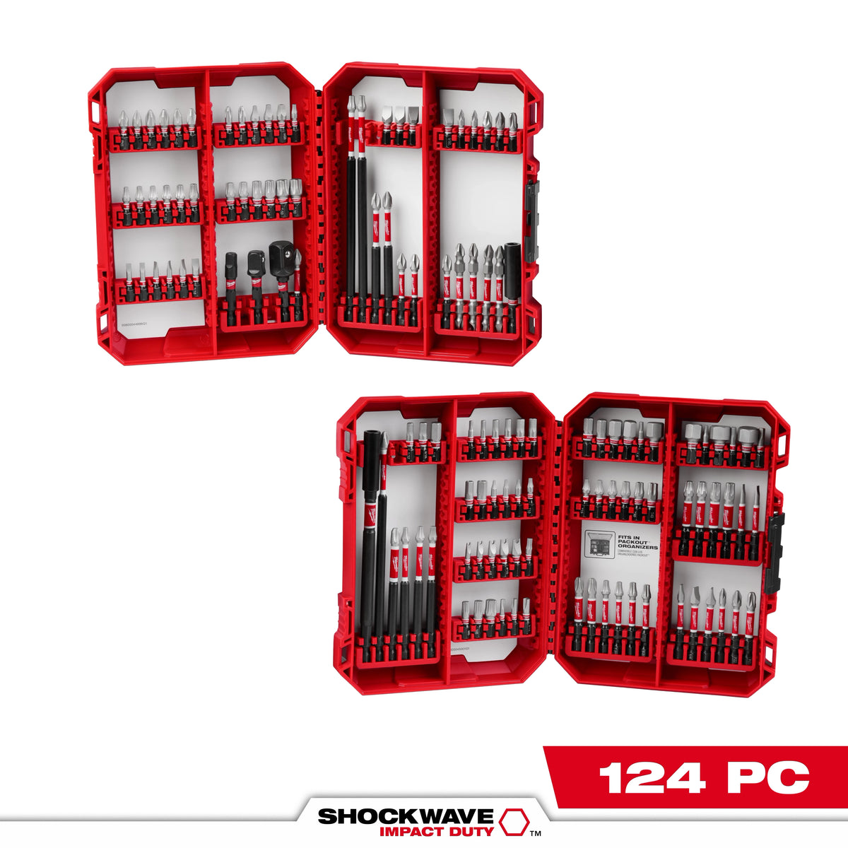 Milwaukee 48-32-4034 SHOCKWAVE 124-Piece Impact Duty Driver Bit Set