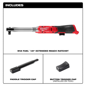 Milwaukee M12 FUEL™ 1/2" Extended Reach Ratchet