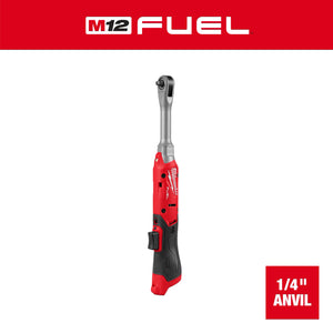 Milwaukee M12 FUEL™ 1/4" Extended Reach Ratchet