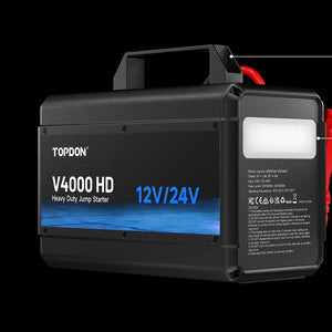 TOPDON V4000 HD One Jump Starter for All Your Heavy-Duty Needs
