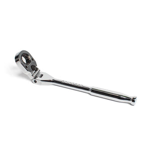 GripEdge 1/4" Drive Standard Flex Head 7/16 Hex Low Profile Dual Action Driver Ratchet - New Product