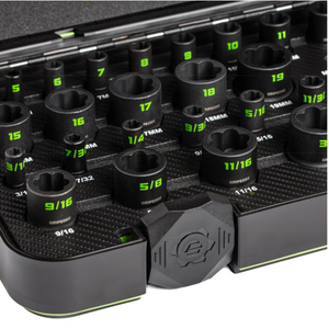 GripEdge 32 pc 1/4" & 3/8" Drive Metric & SAE Master Socket Extractor Set