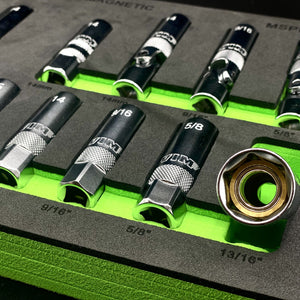 VIM Tools 12 Piece Magnetic Master Spark Plug Socket Set