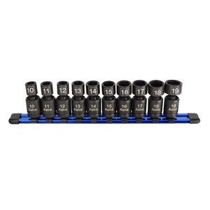 Astro Pneumatic 10-Piece 3/8″ Drive Nano Pinless Universal Impact Sockets – Metric