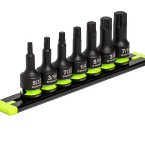 GRIPEDGE RPT Impact Hex Driver Set - 7-Pc 3/8’’ Drive Short SAE Part #IHBS7S