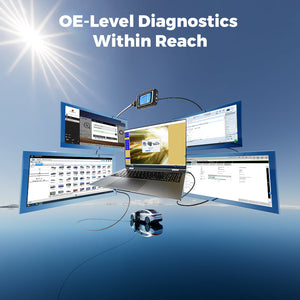 TOPDON RLink Lite J2534 Pass-Thru Programmer - Connected to a laptop