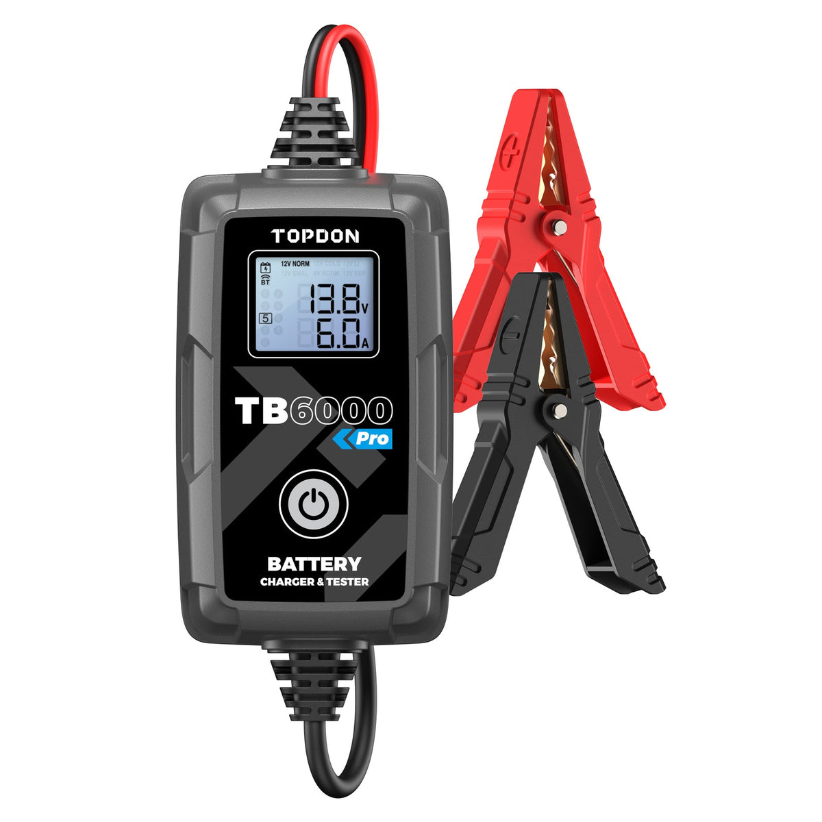 TOPDON TB6000Pro 2-in-1 6A Battery Charger and Battery Tester with App