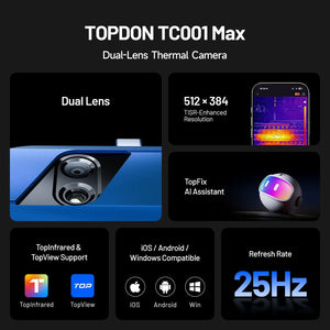 TOPDON TC001 Max Dual-Lens Thermal Camera - Key features
