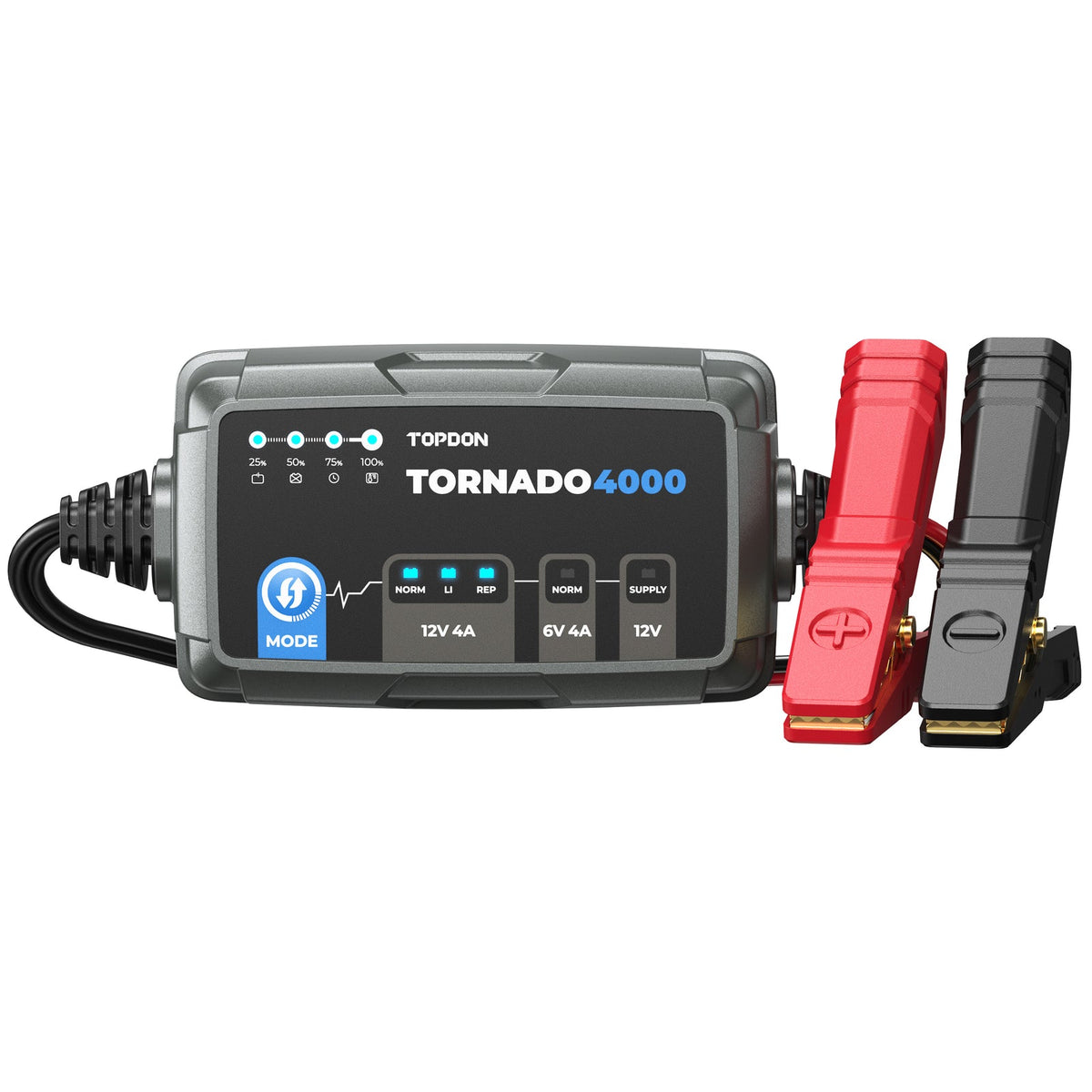 TOPDON Tornado4000 4A Smart Battery Charger and Maintainer