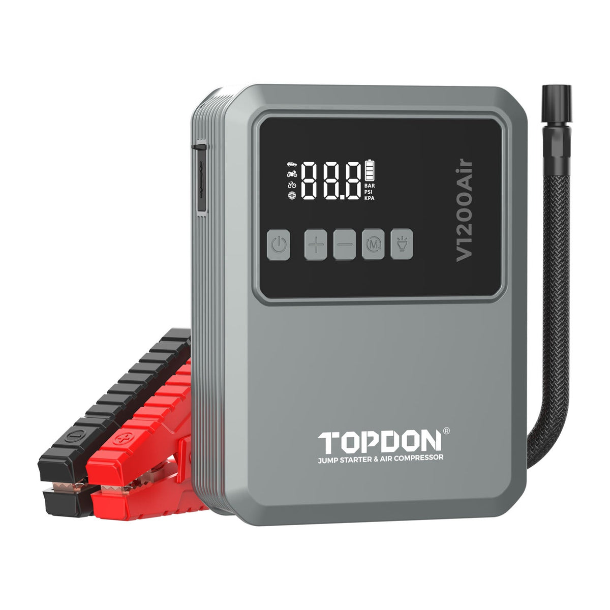 TOPDON V1200Air 1200A Jump Starter & Tire Inflator with Power Bank