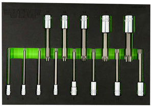 VIM Tools 13 Piece XZN Triple Square Driver Set (XZNS400A)