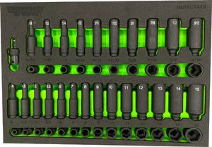VIM Tools 49 Piece 1/4" Drive Impact Socket Set (IMPACT449)