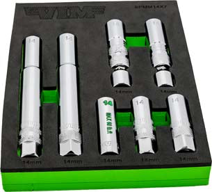 VIM Tools 7 Piece 14mm Spark Plug Master Set (SPMM14X7)